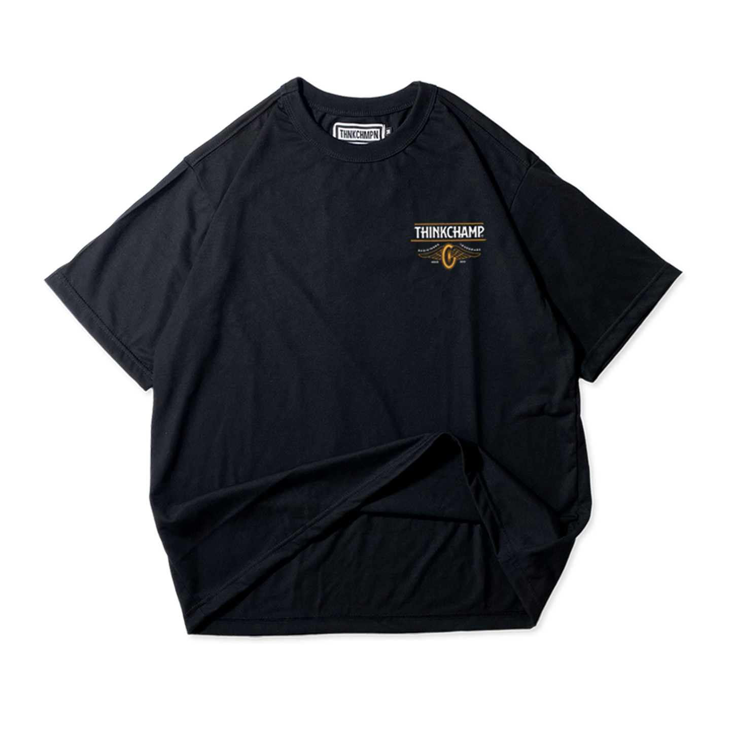 HEAVEN WHEEL | OVERSIZED TEE IN BASALT BLACK