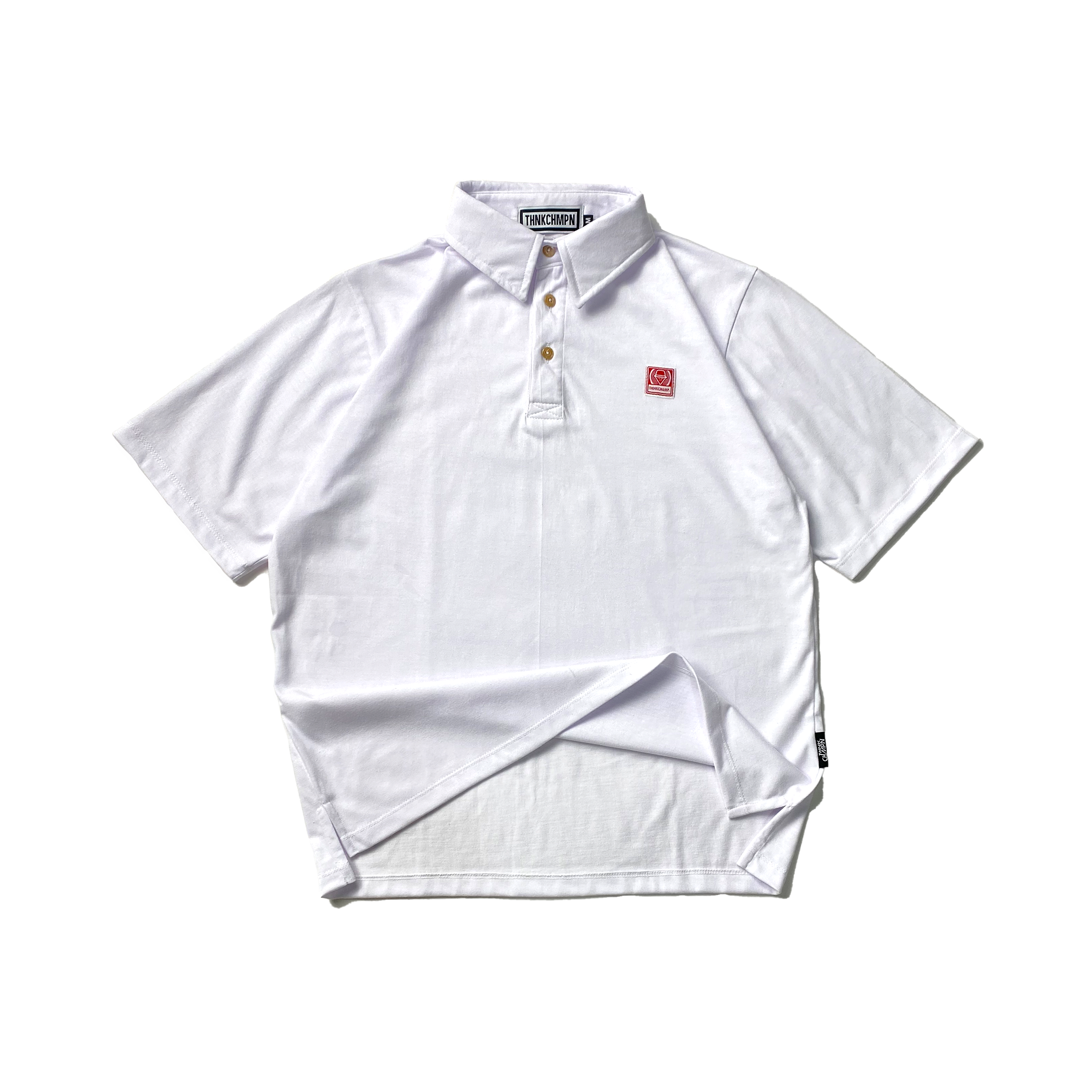 POLO CLUB™ | OVERSIZED POLO SHIRT IN CLOUD WHITE