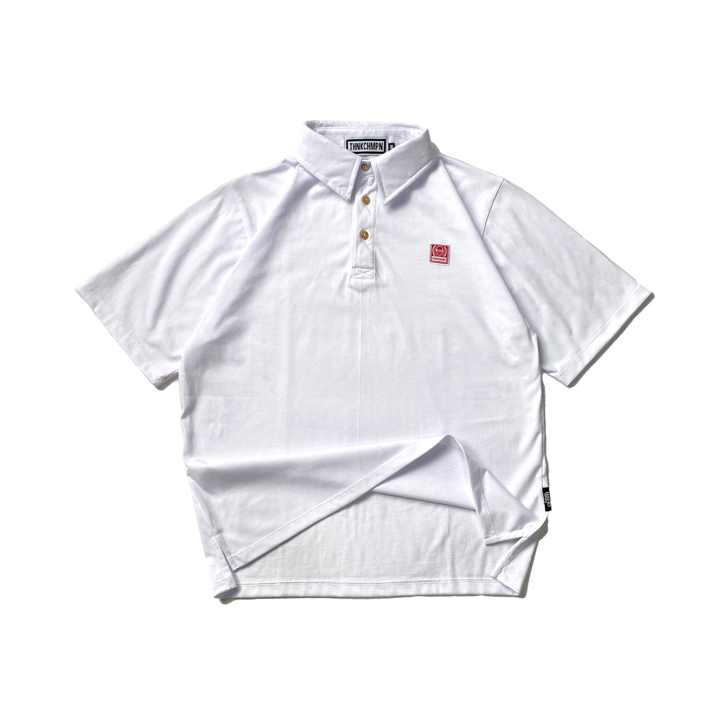 POLO CLUB™ | OVERSIZED POLO SHIRT IN CLOUD WHITE