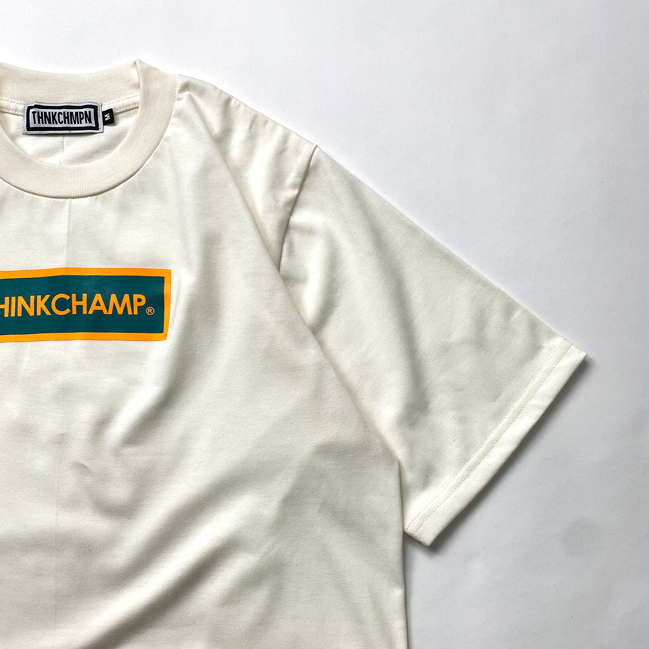 BOX LOGO "CONTINENT" | OVERSIZED TEE IN BONE IVORY