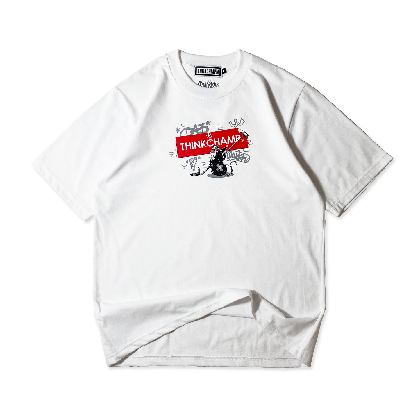 THE RED CHEESE | OVERSIZED TEE IN CLOUD WHITE