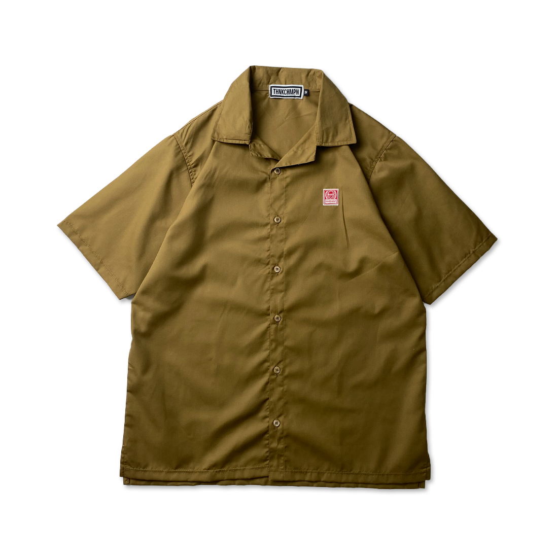 OPEN COLLAR POLO IN WOOD