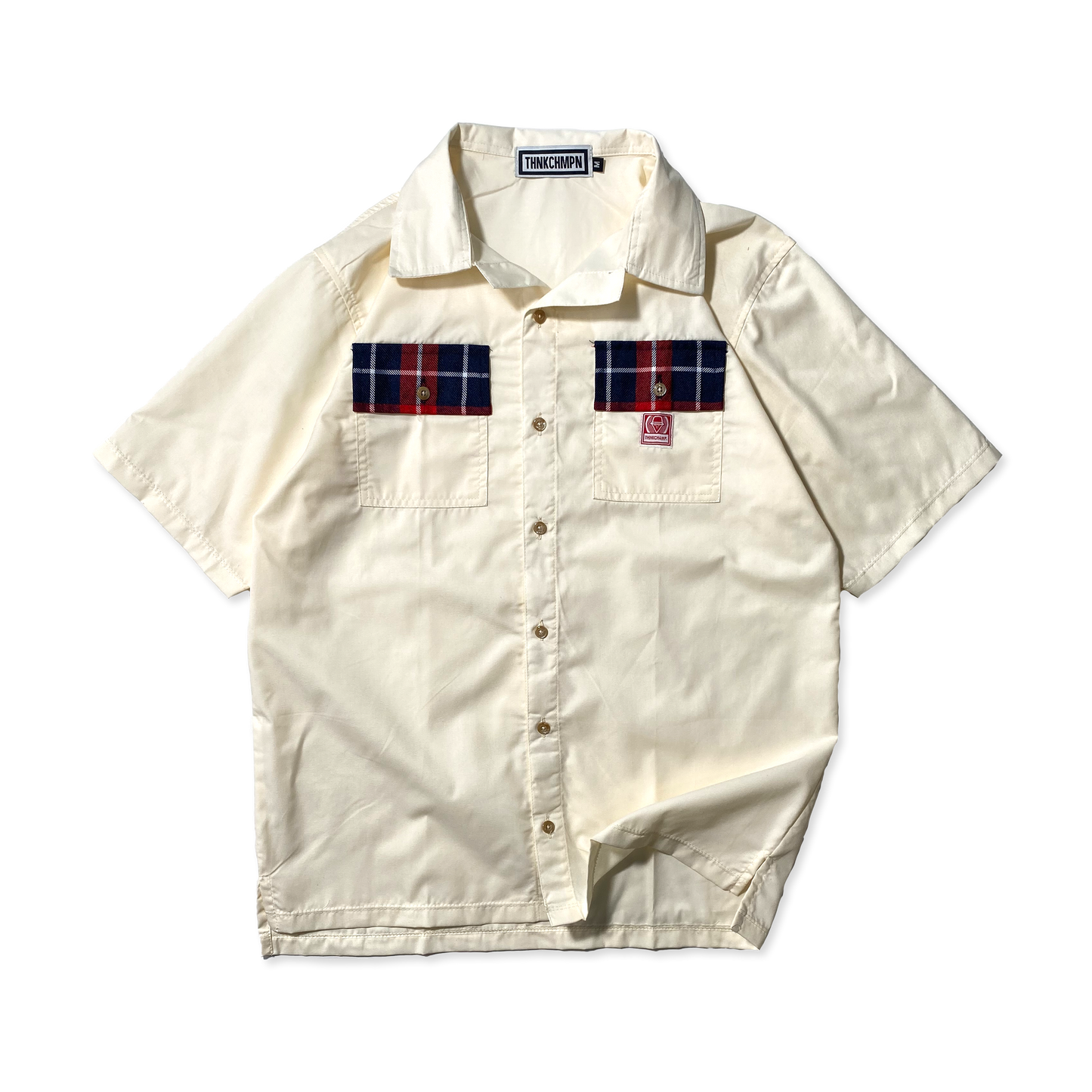 CUBAN FULL ROLL™ v2 | RETRO OVERSIZED POLO IN OFFWHITE - CHECKER