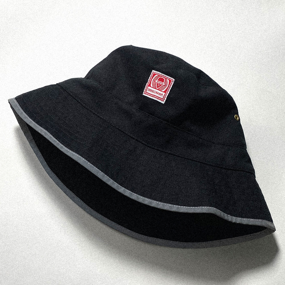 SCRAMBLER | BUCKET HAT IN BASALT BLACK