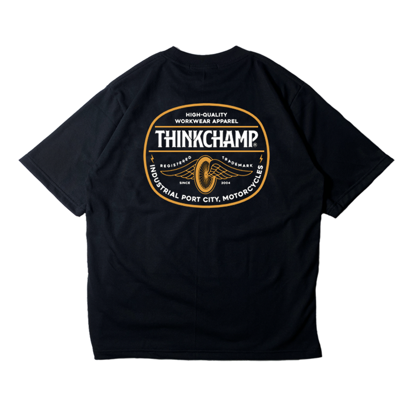HEAVEN WHEEL | OVERSIZED TEE IN BASALT BLACK