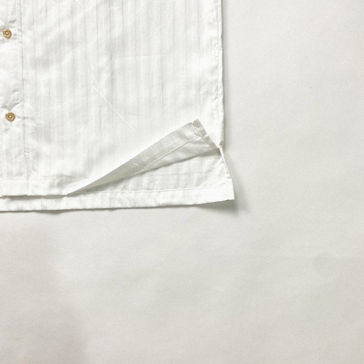 MANDARIN COLLAR™ | RETRO OVERSIZED POLO IN SHADOW WHITE STRIPES