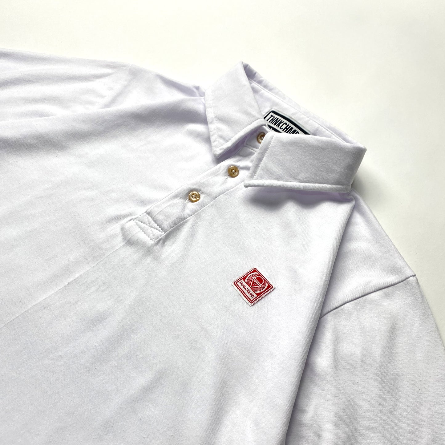 POLO CLUB™ | OVERSIZED POLO SHIRT IN CLOUD WHITE