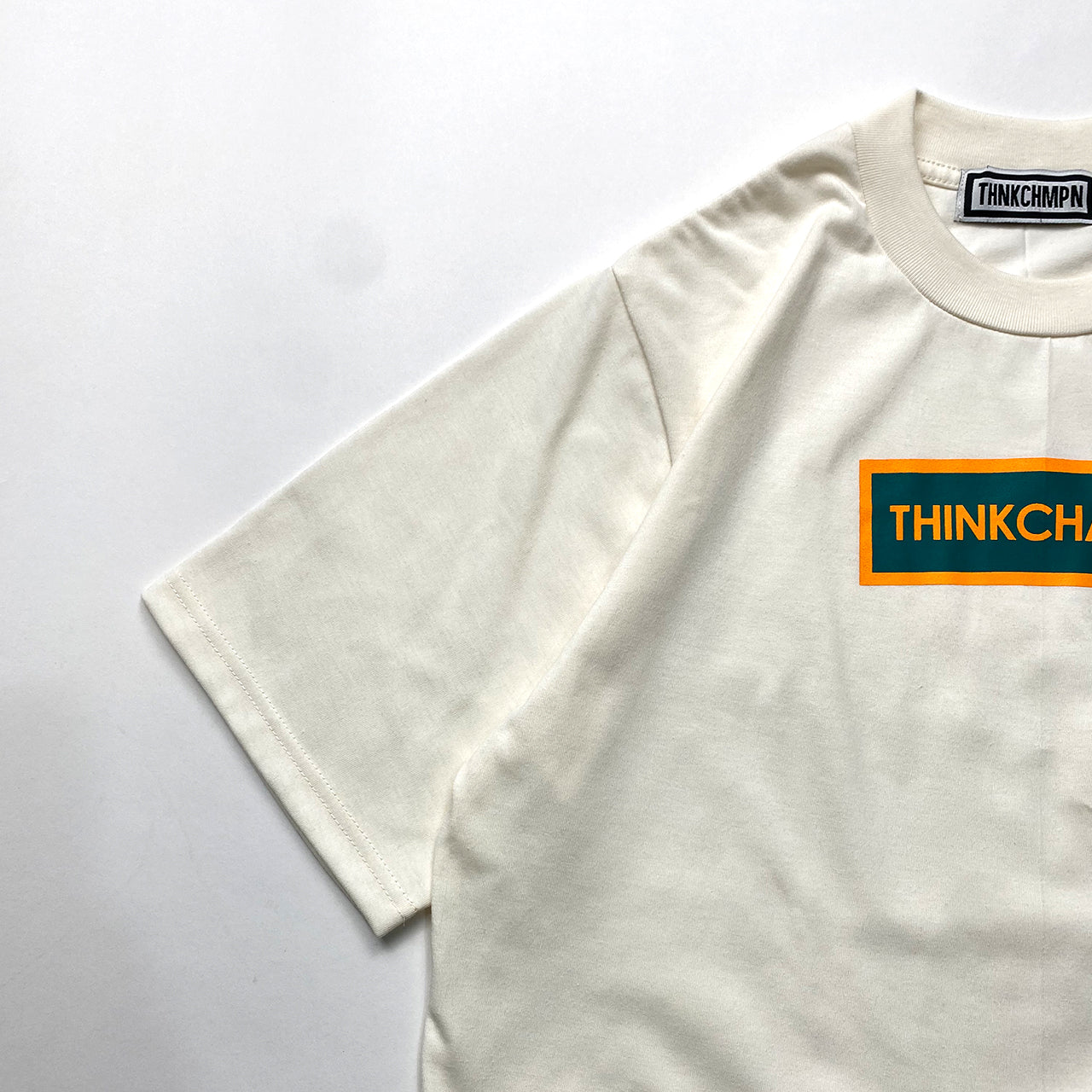 BOX LOGO "CONTINENT" | OVERSIZED TEE IN BONE IVORY