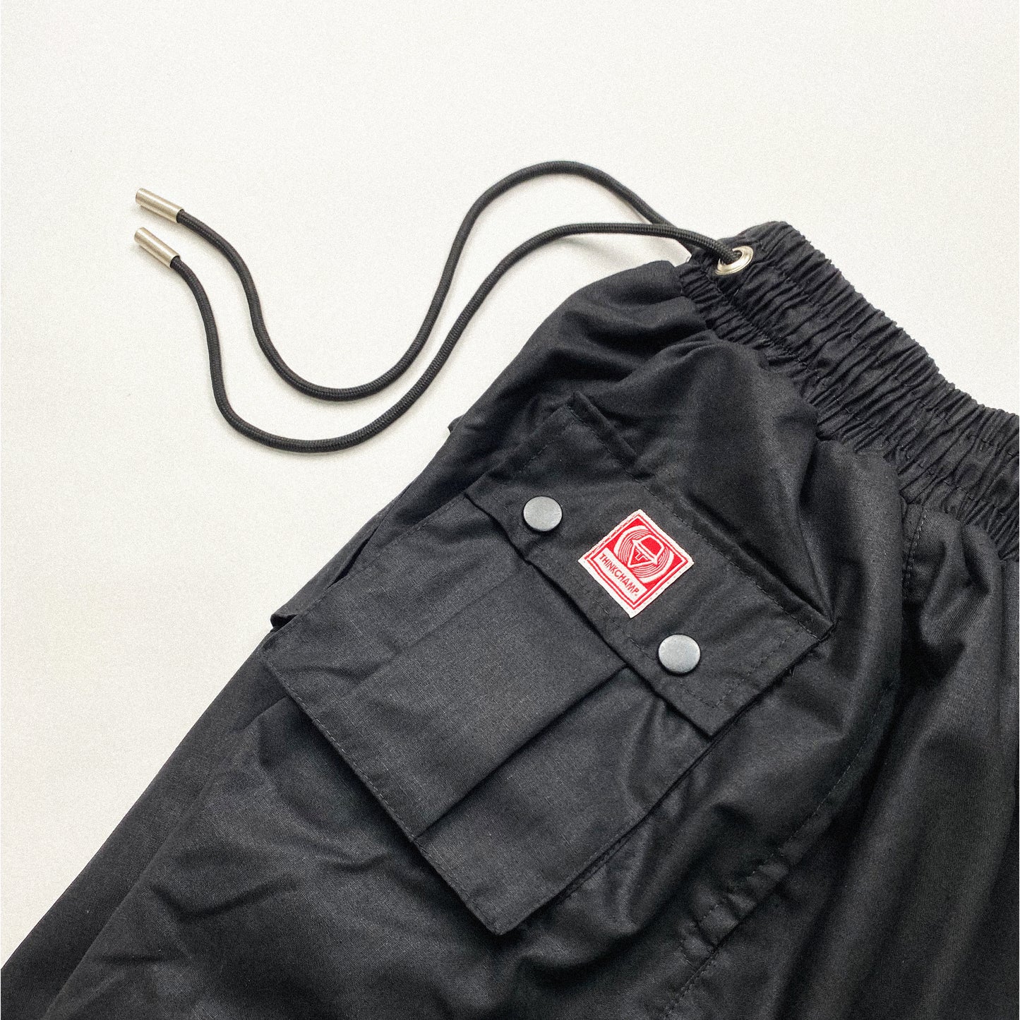 OMNI-WEAR™ | 5 POCKET LINEN SHORTS IN BASALT BLACK