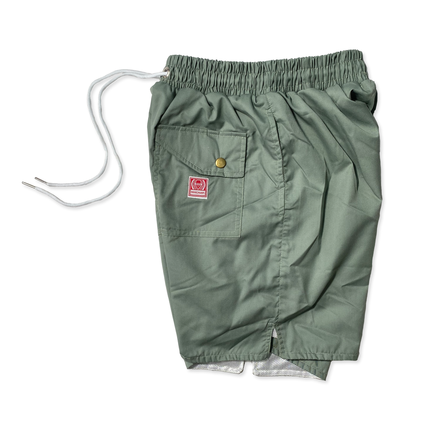 OMNI-WEAR™ | 5 POCKET LINEN SHORTS IN LIME GREEN