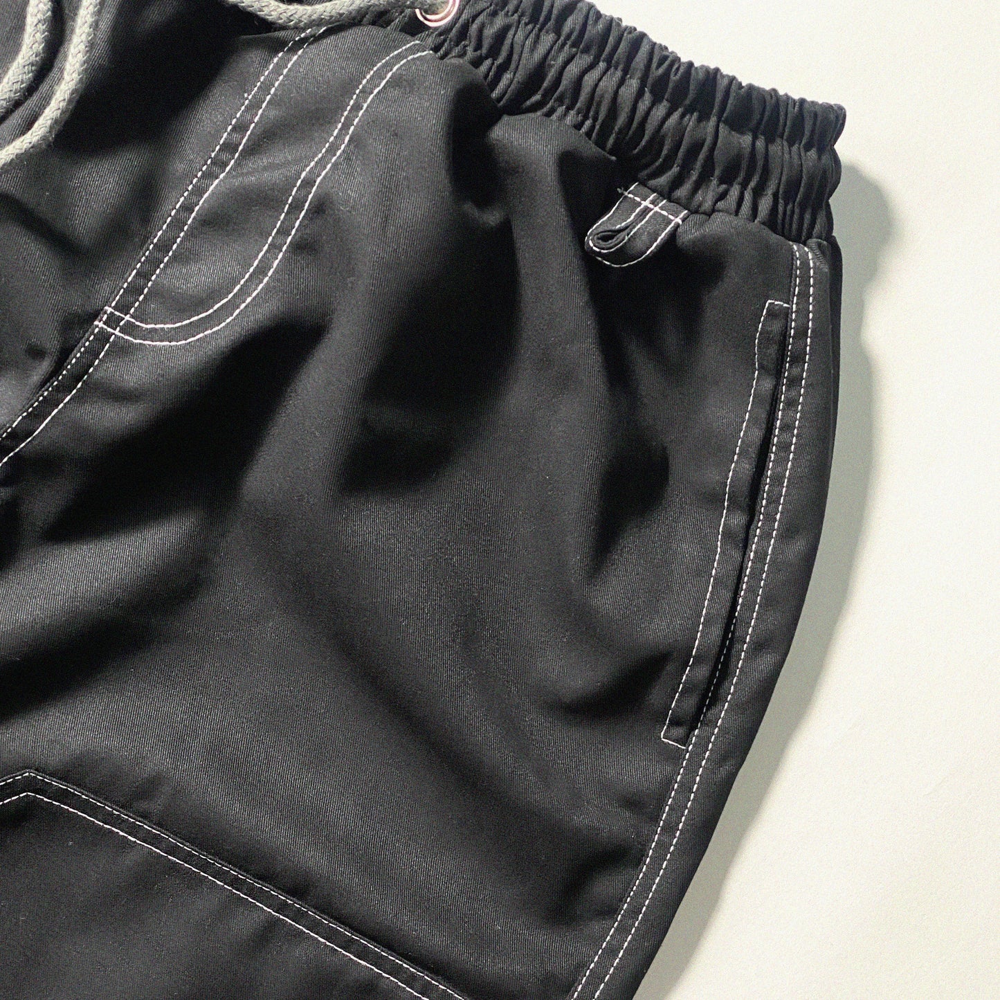 4-POCKET DOUBLE KNEE PANTS IN BASALT BLACK