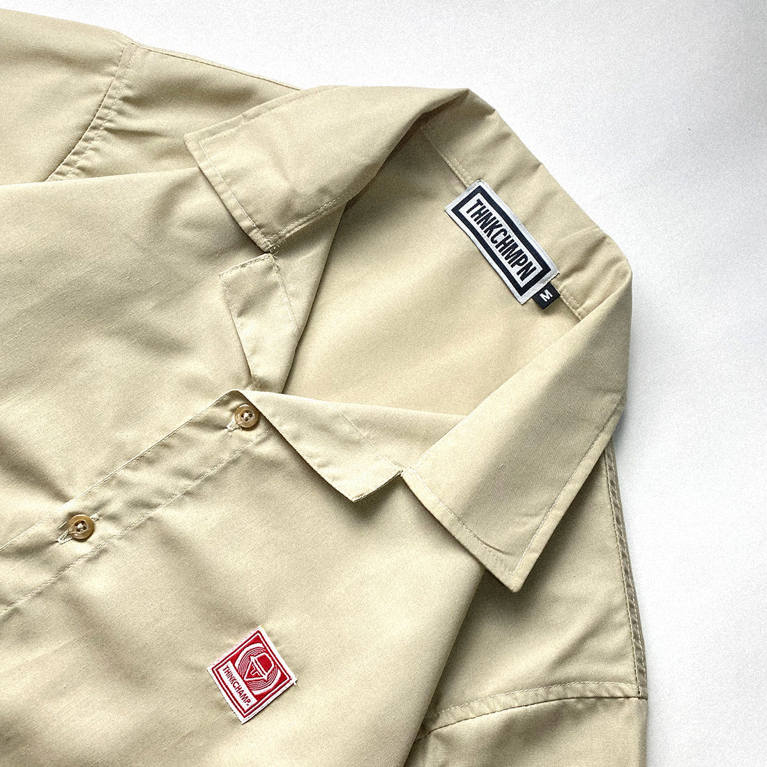OPEN COLLAR POLO IN SAND