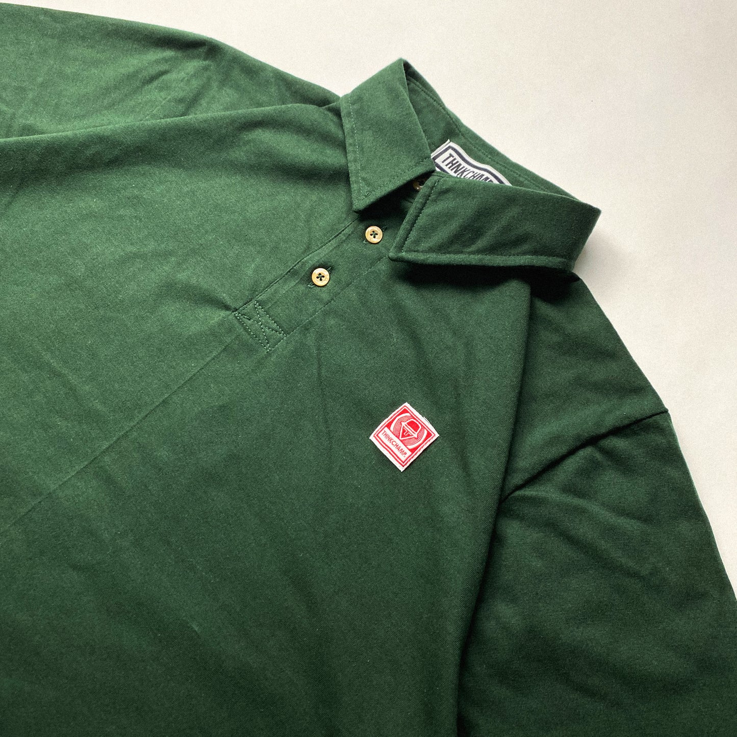 POLO CLUB™ | OVERSIZED POLO SHIRT IN BOTTLE GREEN