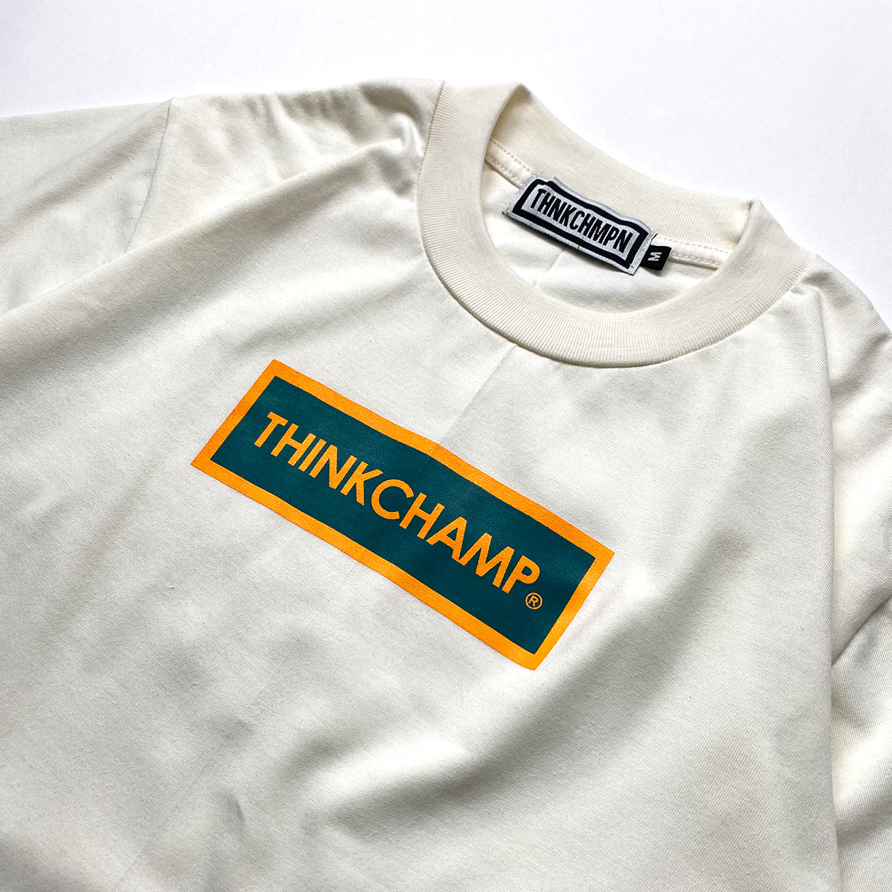 BOX LOGO "CONTINENT" | OVERSIZED TEE IN BONE IVORY