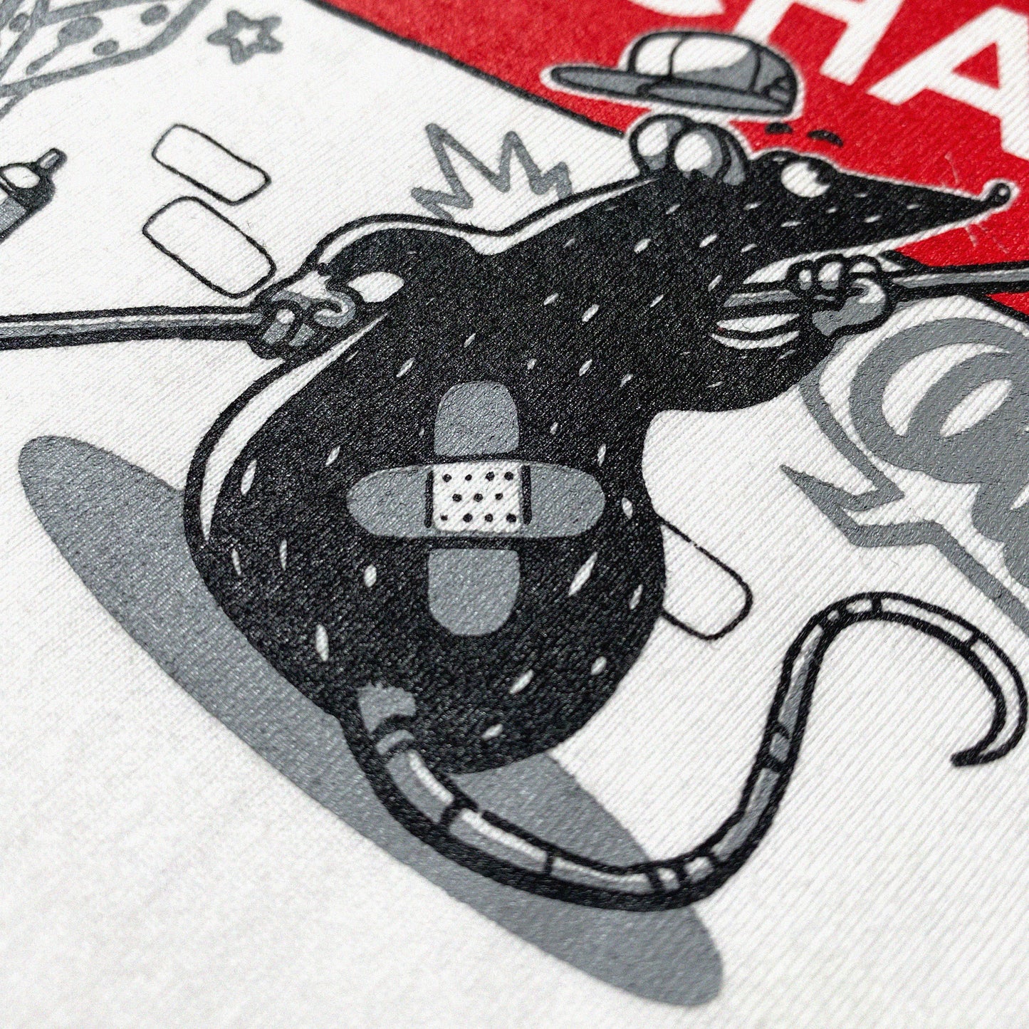 THE RED CHEESE | OVERSIZED TEE IN CLOUD WHITE