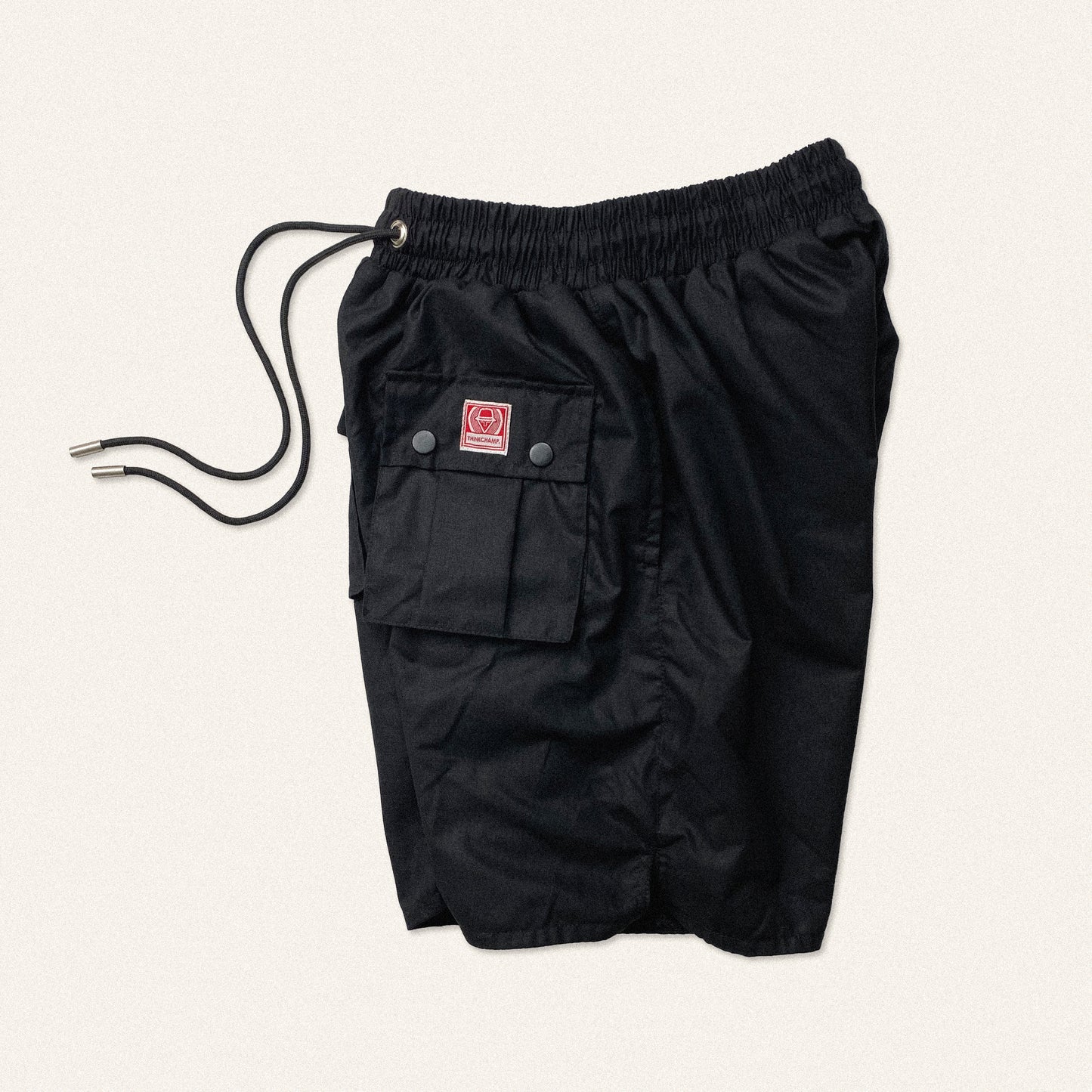 OMNI-WEAR™ | 5 POCKET LINEN SHORTS IN BASALT BLACK