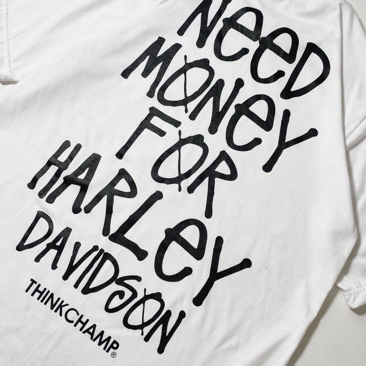 HARLEY D | OVERSIZED TEE IN CLOUD WHITE