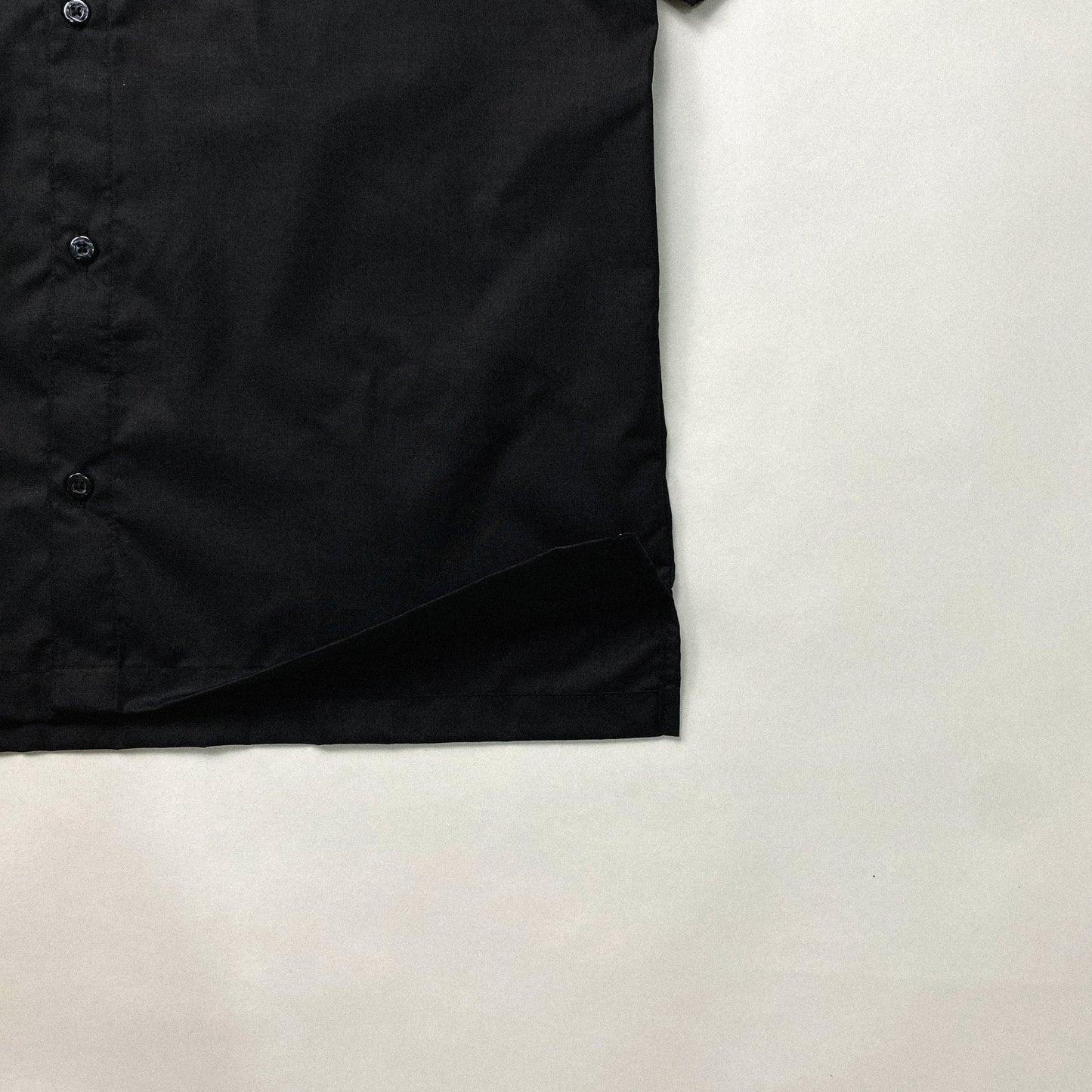 MANDARIN COLLAR™ | RETRO OVERSIZED POLO IN BASALT BLACK