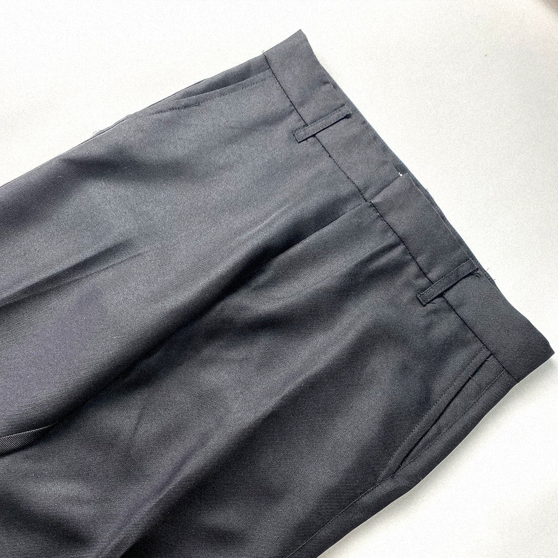 STRAIGHT TROUSERS IN BASALT BLACK