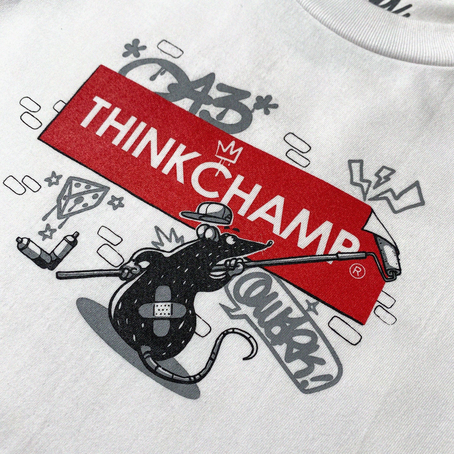 THE RED CHEESE | OVERSIZED TEE IN CLOUD WHITE