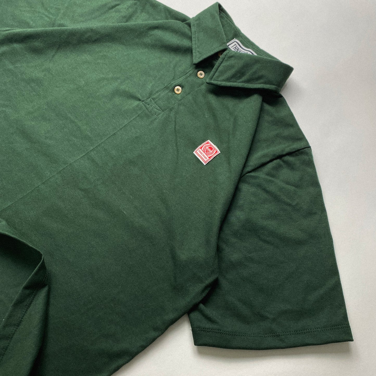 POLO CLUB™ | OVERSIZED POLO SHIRT IN BOTTLE GREEN