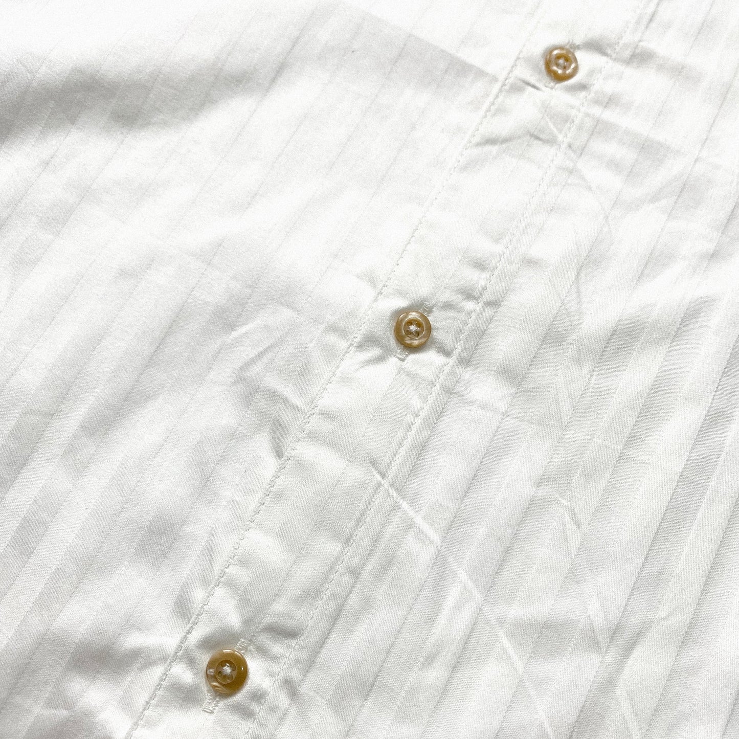 MANDARIN COLLAR™ | RETRO OVERSIZED POLO IN SHADOW WHITE STRIPES