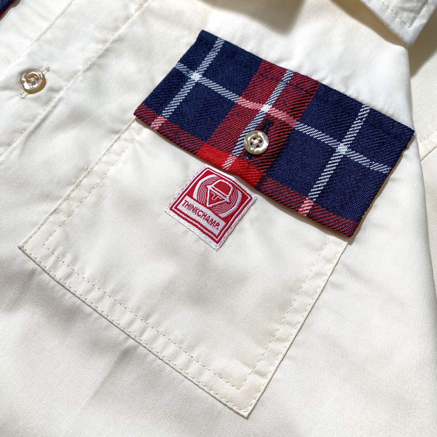 CUBAN FULL ROLL™ v2 | RETRO OVERSIZED POLO IN OFFWHITE - CHECKER