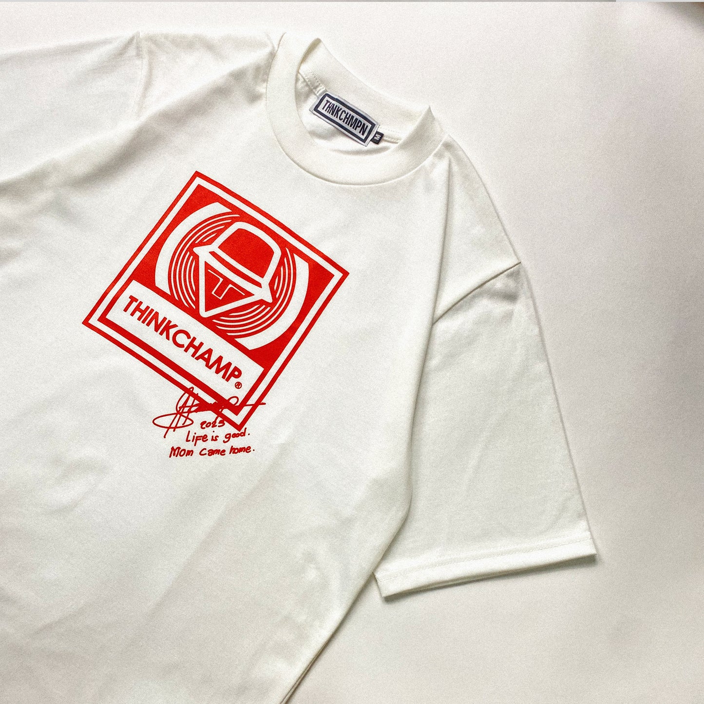EMBLEM DEDICATION | OVERSIZED TEE IN OFFWHITE