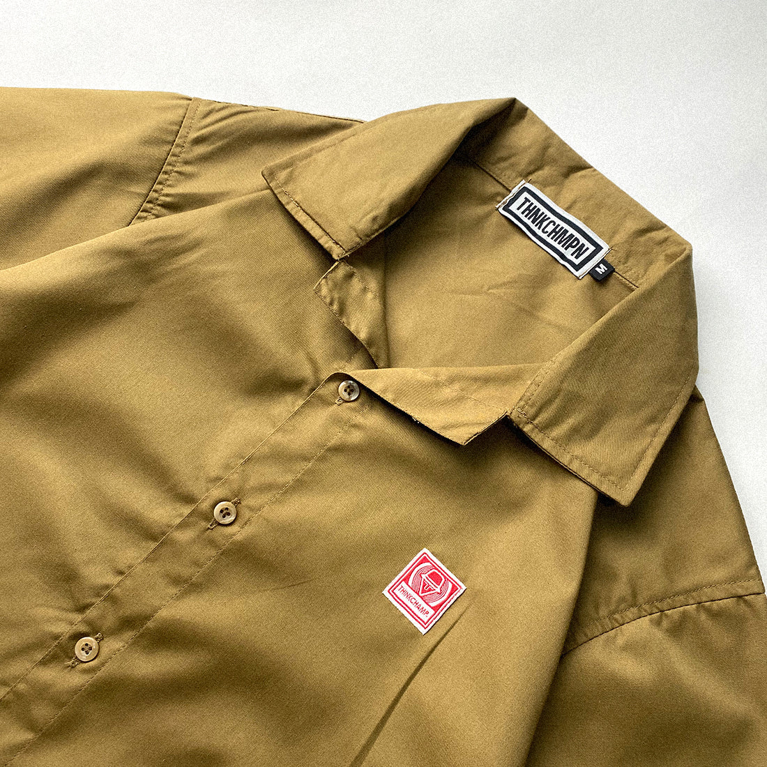 OPEN COLLAR POLO IN WOOD