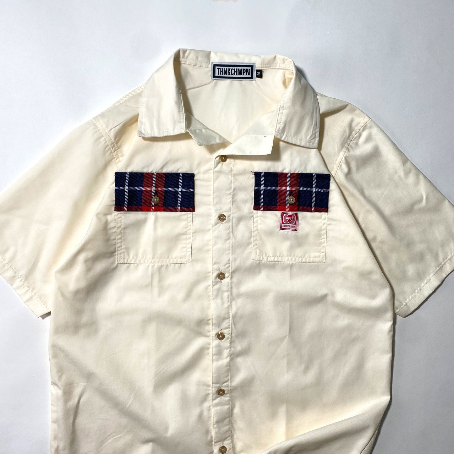 CUBAN FULL ROLL™ v2 | RETRO OVERSIZED POLO IN OFFWHITE - CHECKER
