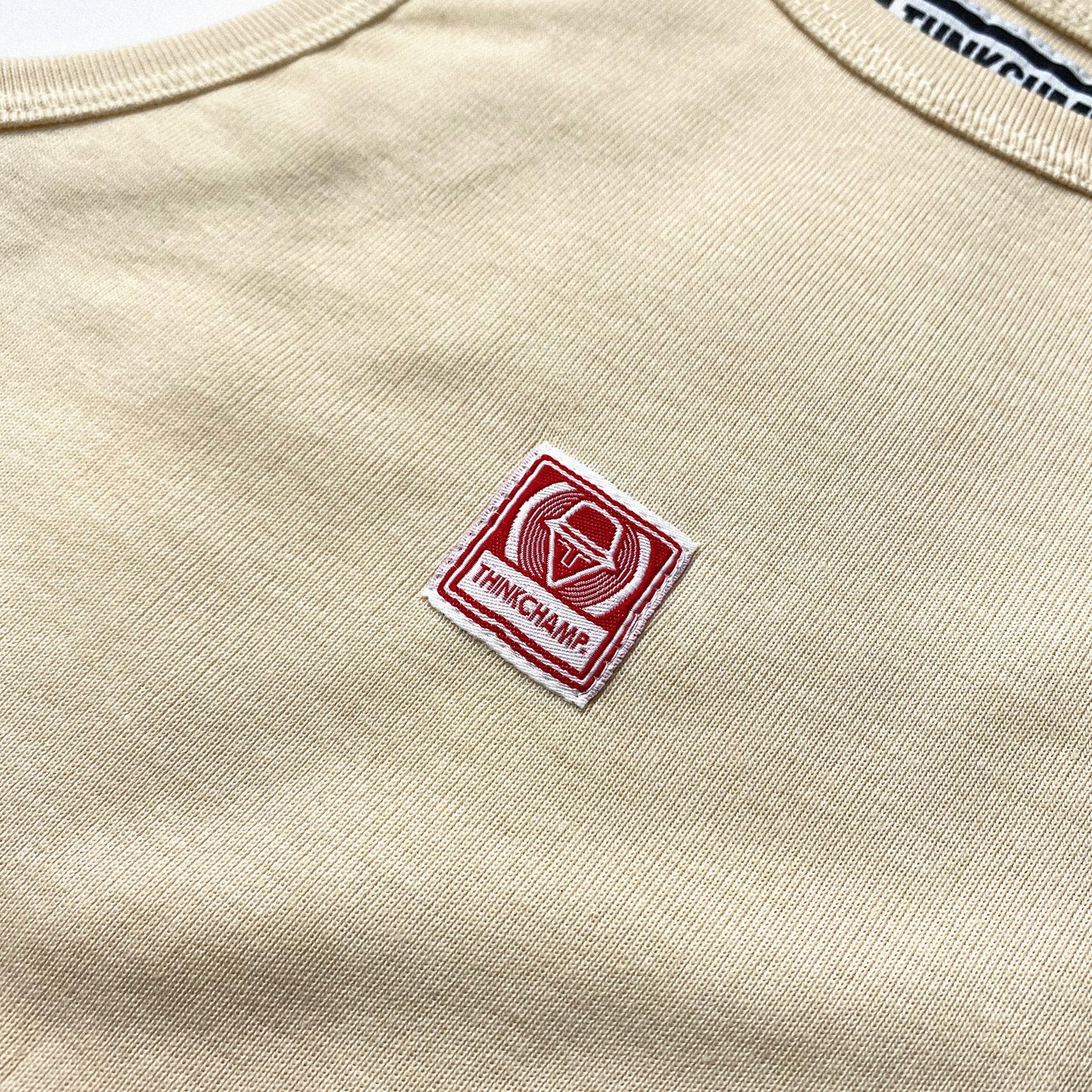 RIB TANK CROP TOP IN OFFWHITE-BEIGE