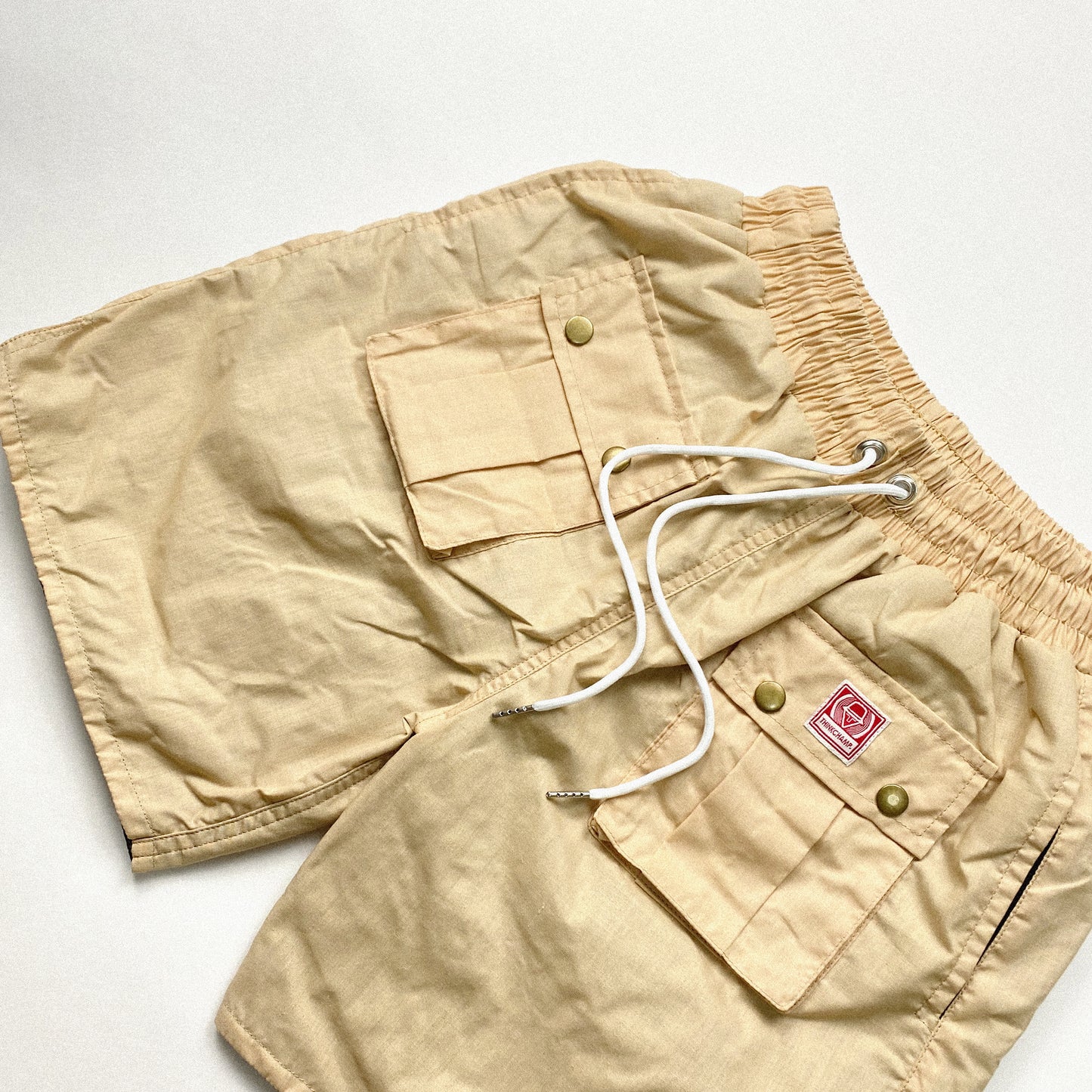 OMNI-WEAR™ | 5 POCKET LINEN SHORTS IN LATTE KHAKI