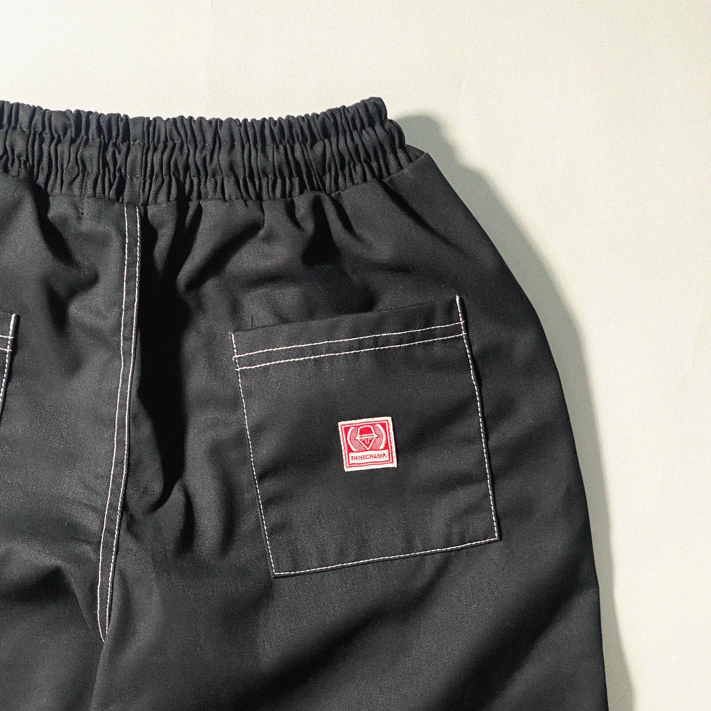 4-POCKET DOUBLE KNEE PANTS IN BASALT BLACK