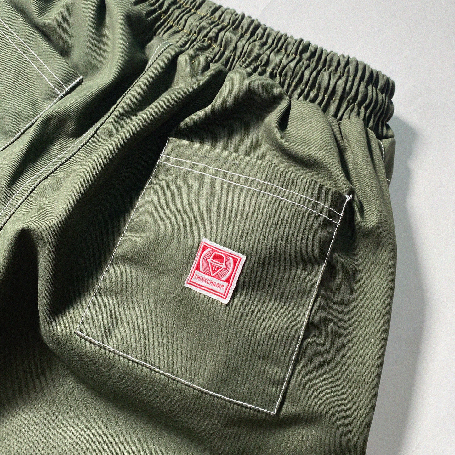 4-POCKET DOUBLE KNEE PANTS IN LAKE GREEN