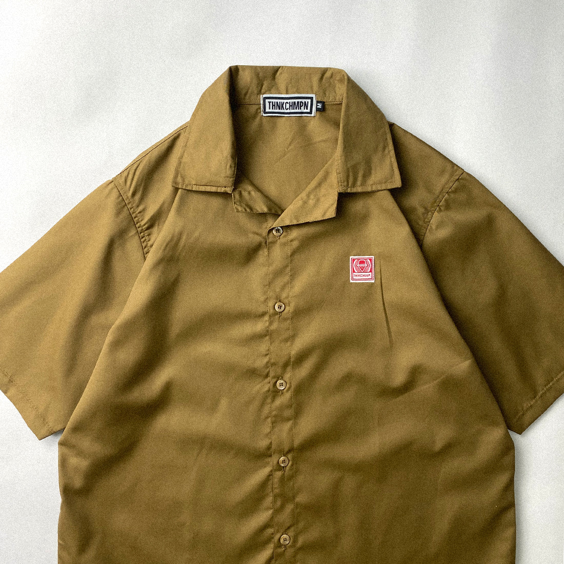 OPEN COLLAR POLO IN WOOD