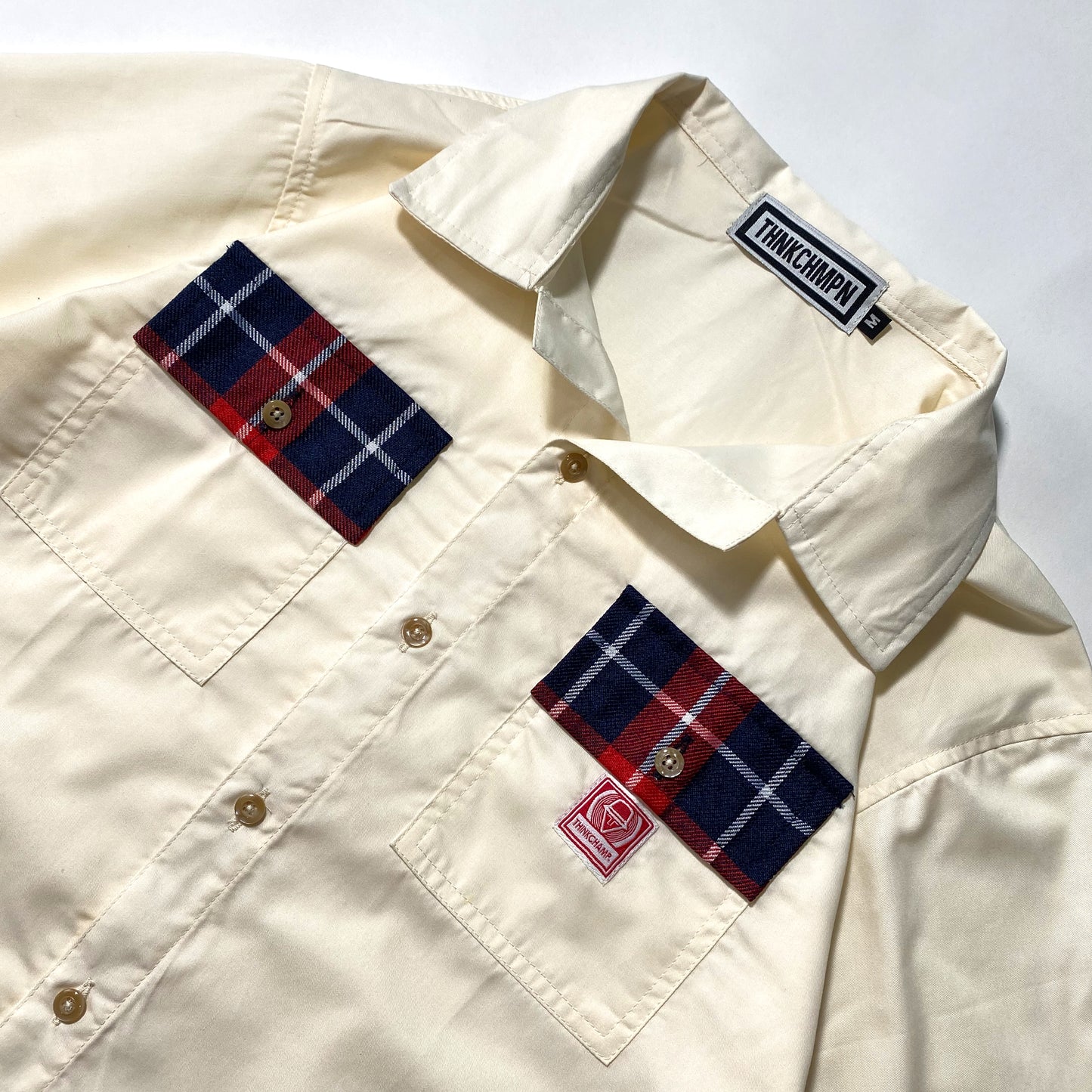 CUBAN FULL ROLL™ v2 | RETRO OVERSIZED POLO IN OFFWHITE - CHECKER
