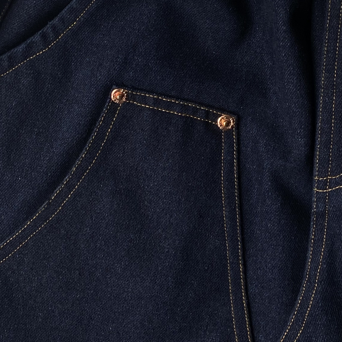 DENIM 4-POCKET DOUBLE KNEE PANTS | UNISEX SCARLET TAG BY THINKCHAMP
