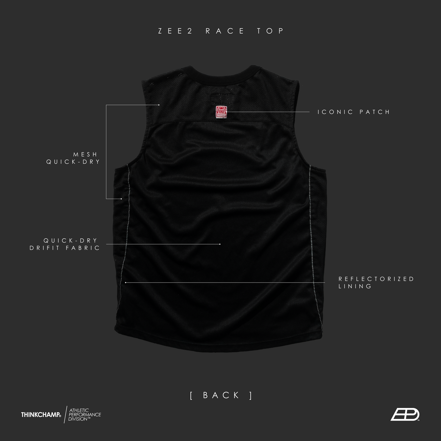 ZEE2 RACE TOP IN GAMMA GREEN