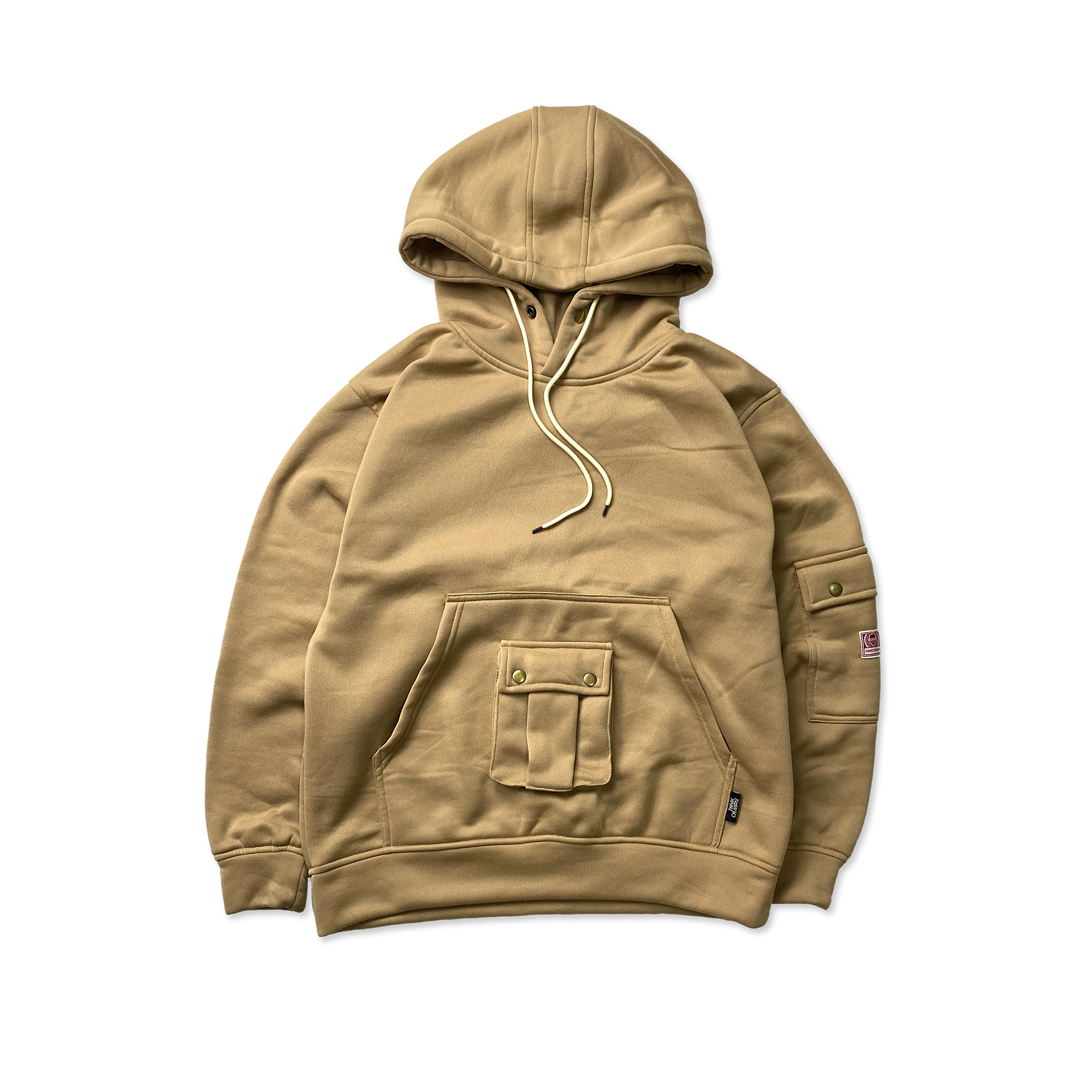 OVERSIZED PULL OVER 3 POCKET HOODIE IN SKINTONE THNKCHMPN