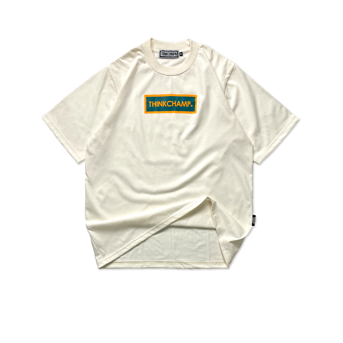 BOX LOGO "CONTINENT" | OVERSIZED TEE IN BONE IVORY