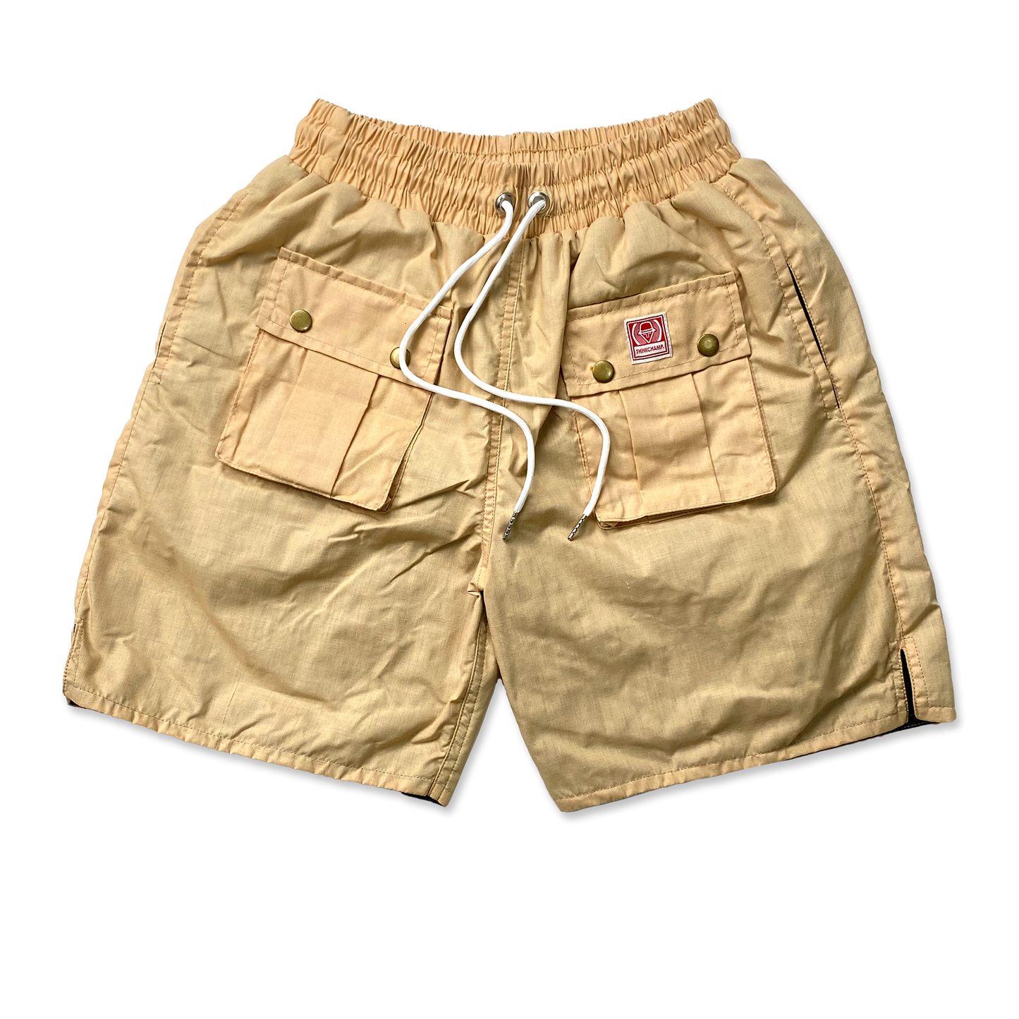 OMNI-WEAR™ | 5 POCKET LINEN SHORTS IN LATTE KHAKI