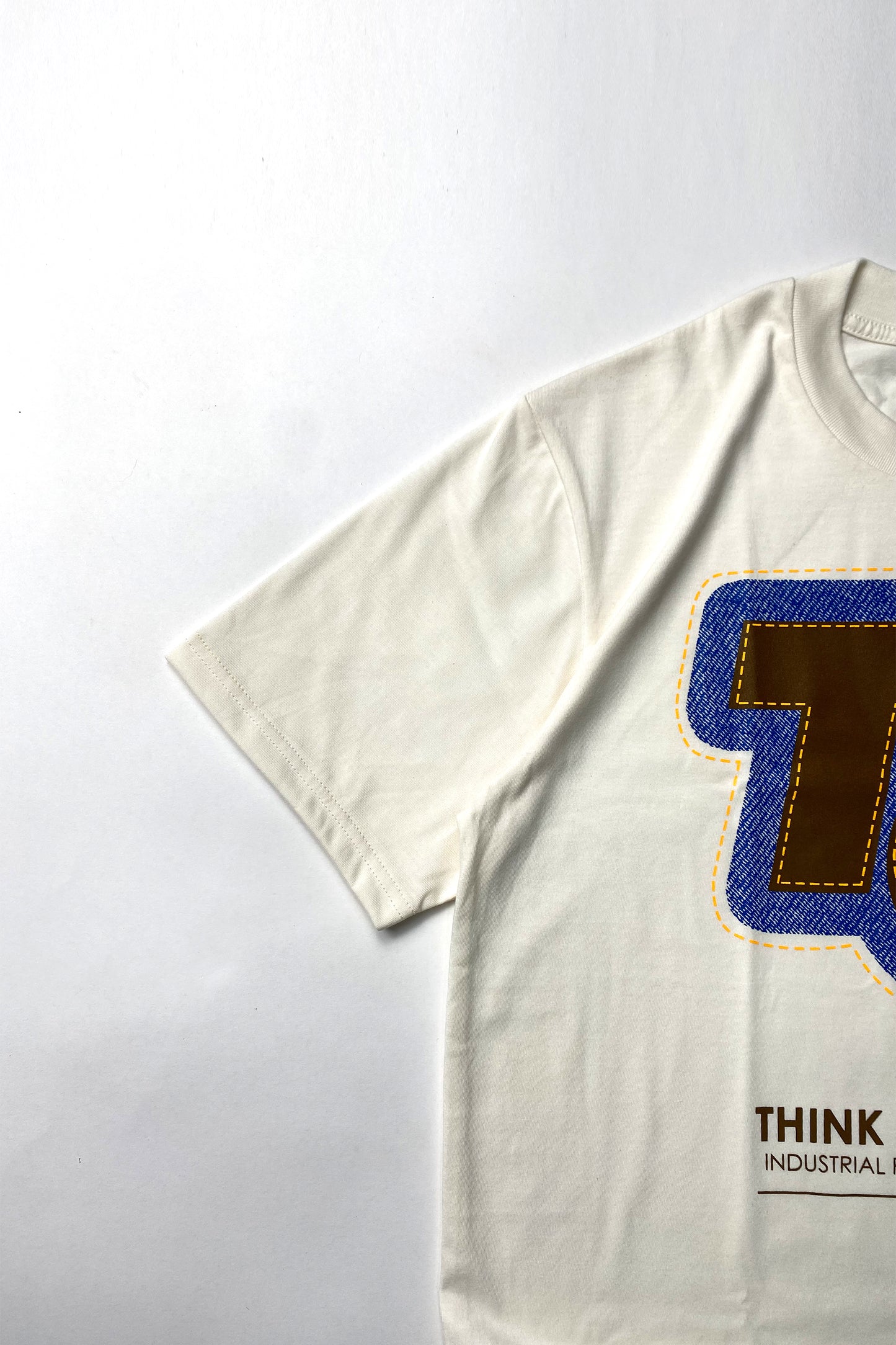 DENIM LAB | OVERSIZED TEE IN BONE IVORY