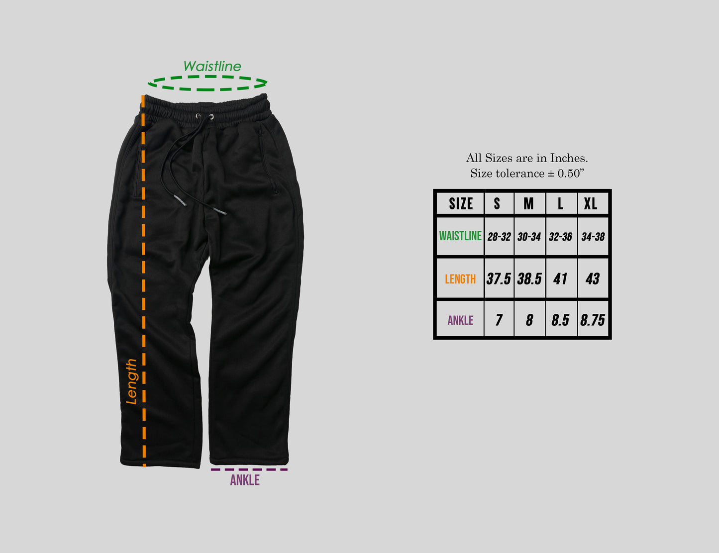 STRAIGHT-CUT SWEATPANTS IN BASALT BLACK