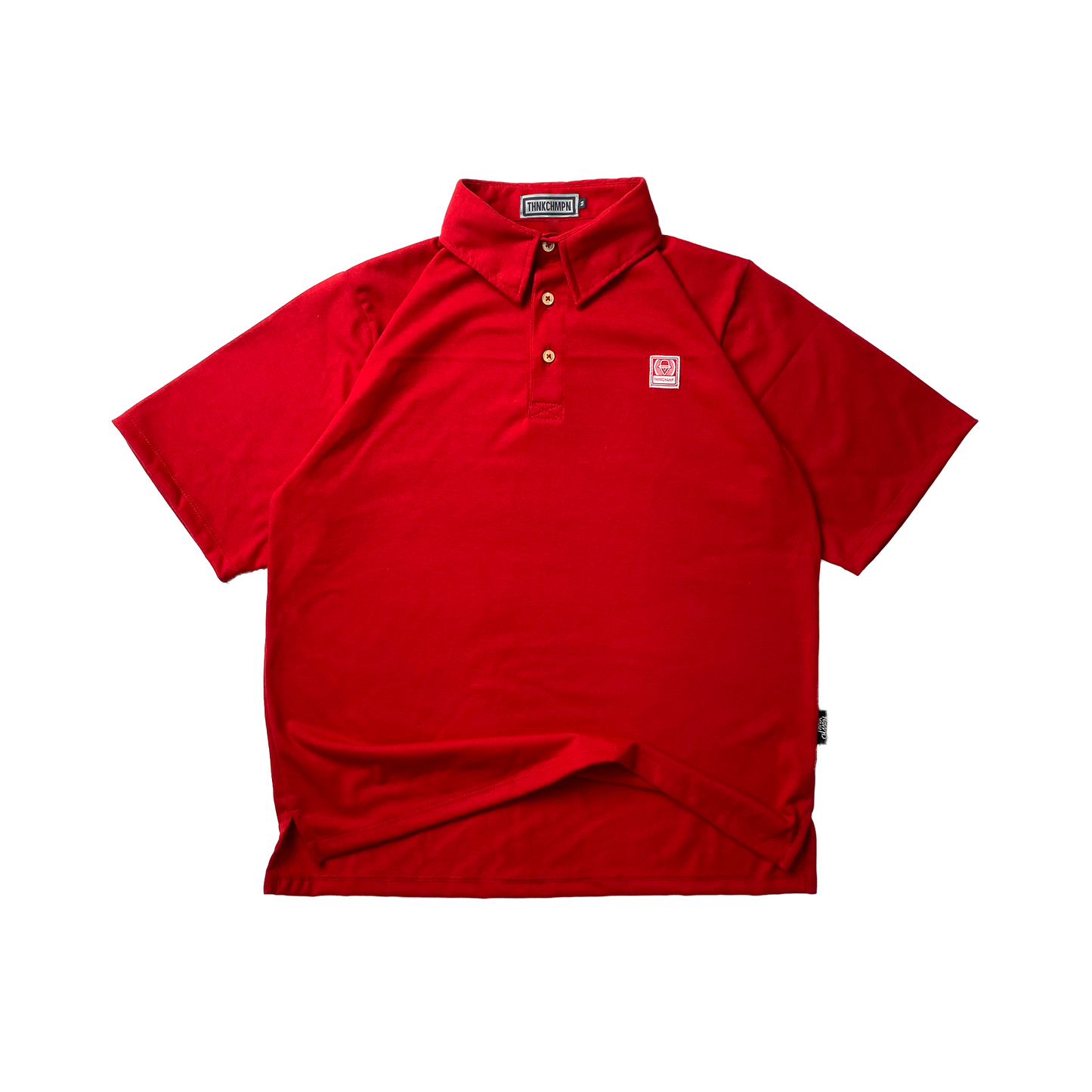 POLO CLUB | OVERSIZED POLO SHIRT IN DOMINANT RED