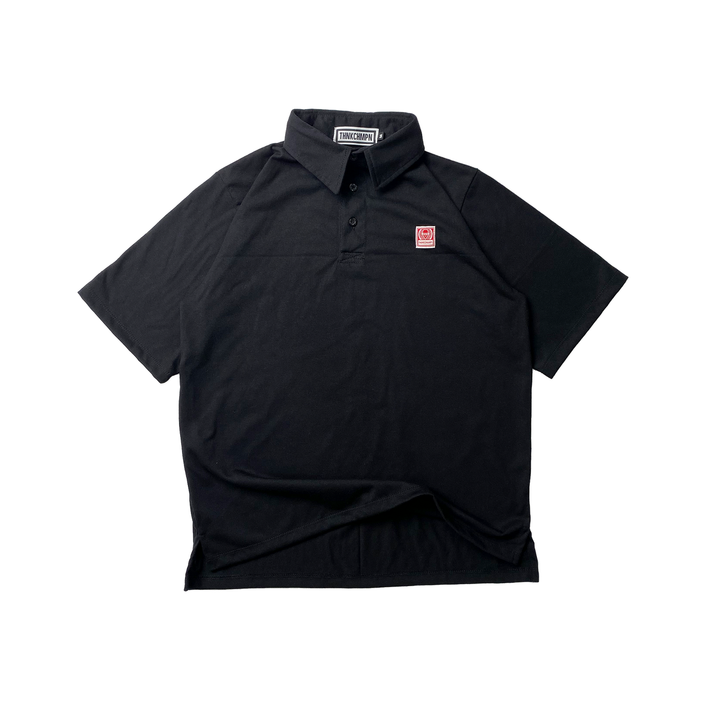 POLO CLUB | OVERSIZED POLO SHIRT IN BASALT BLACK