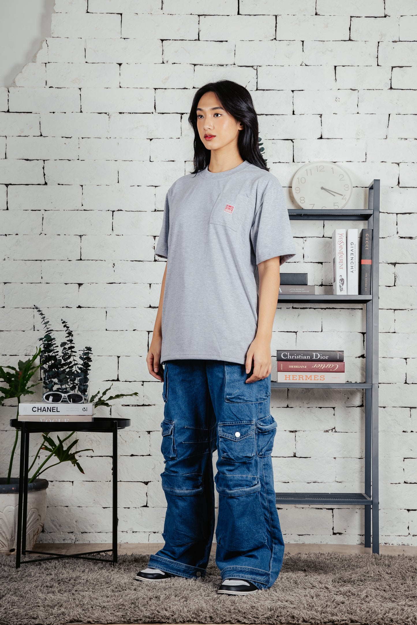 THINK CHAMP | HEATHER GREY | SHORT SLEEVE POCKET TEE