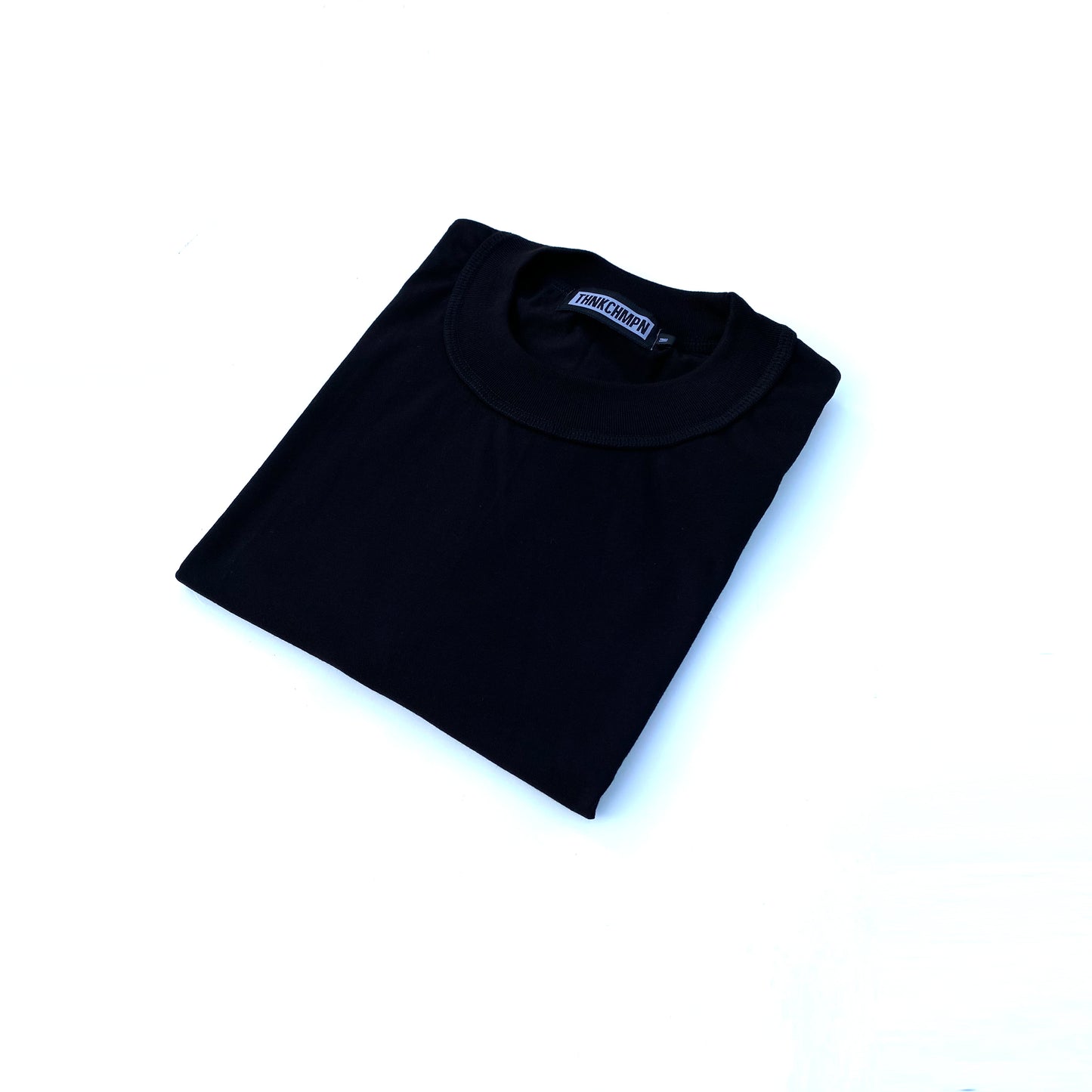 JET BLACK | ELEVATED MOCK NECK | SHORT SLEEVE TEE