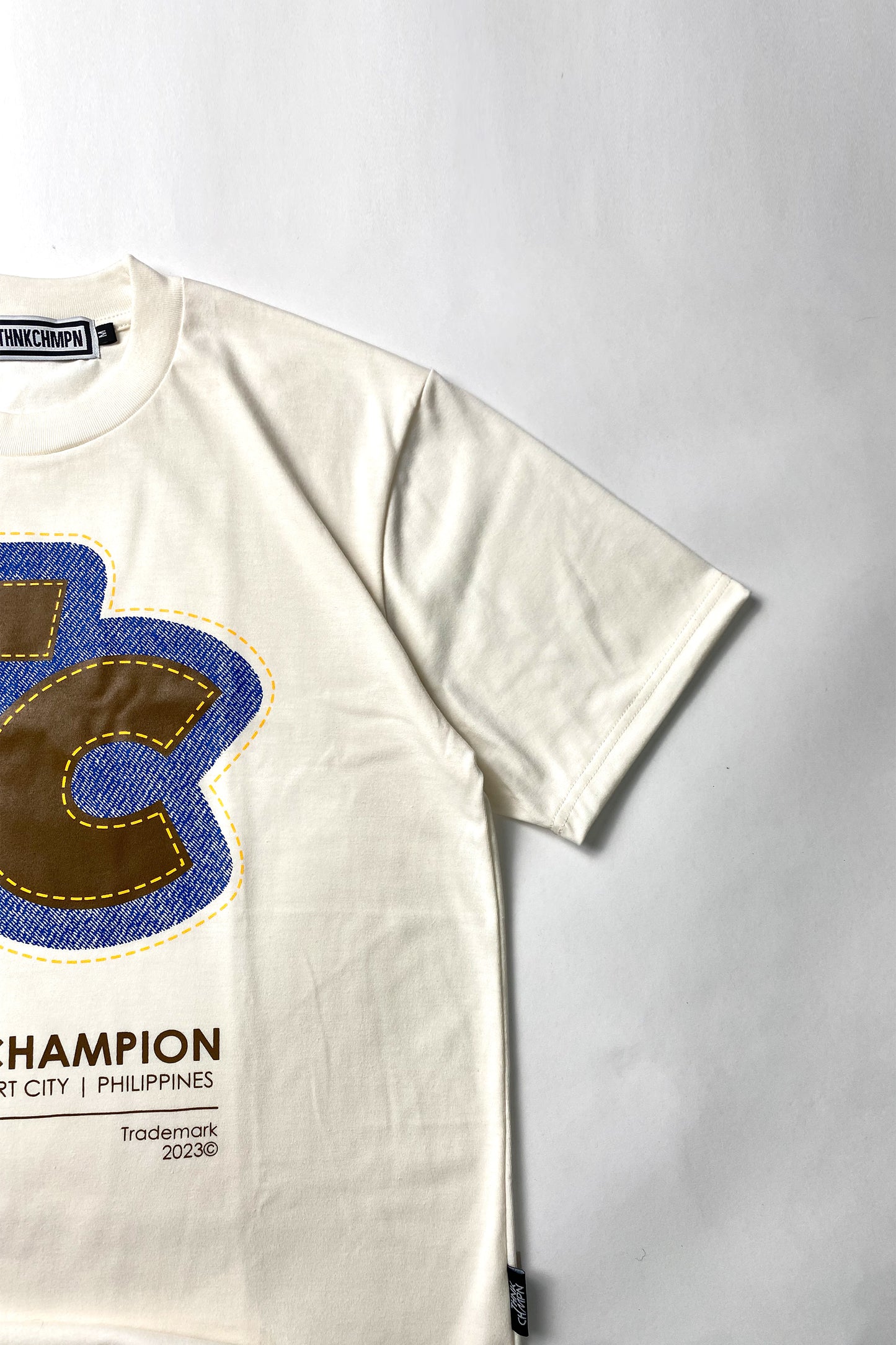 DENIM LAB | OVERSIZED TEE IN BONE IVORY