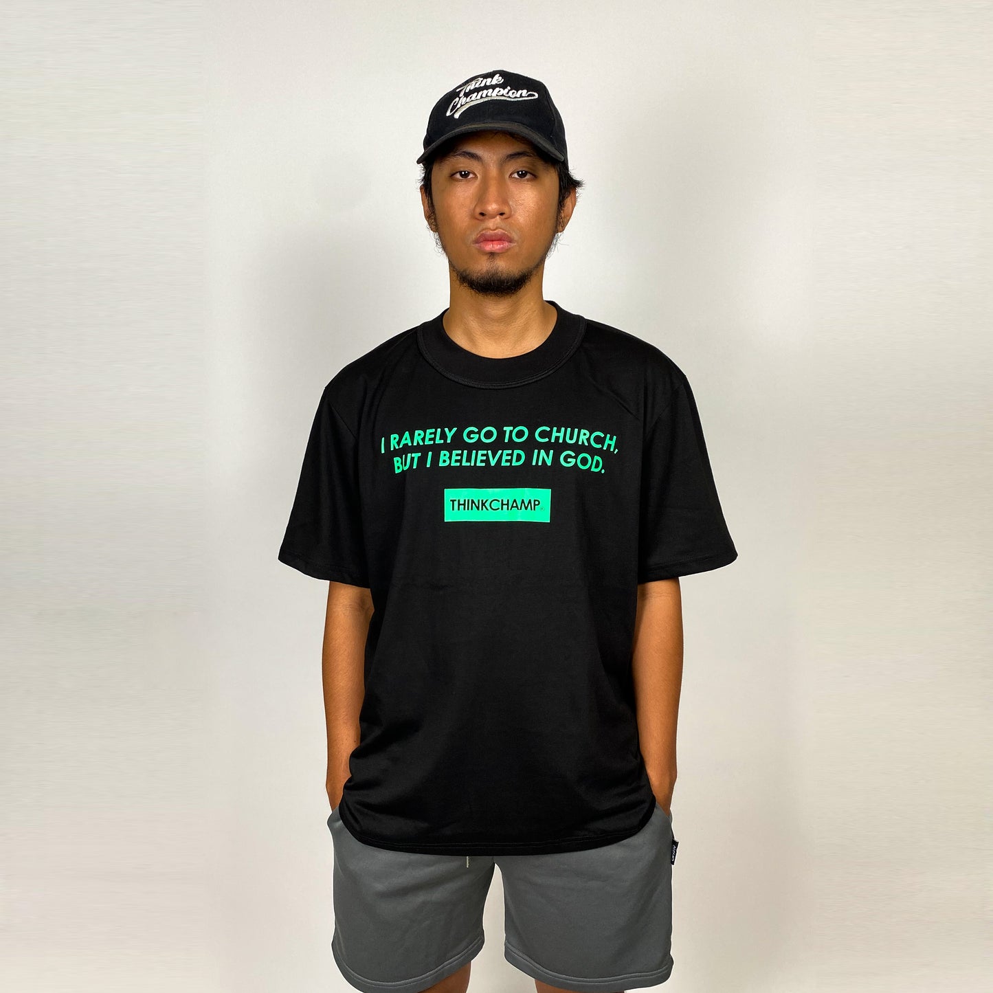 THE BELIEVER | ELEVATED MOCK NECK | SHORT SLEEVE TEE