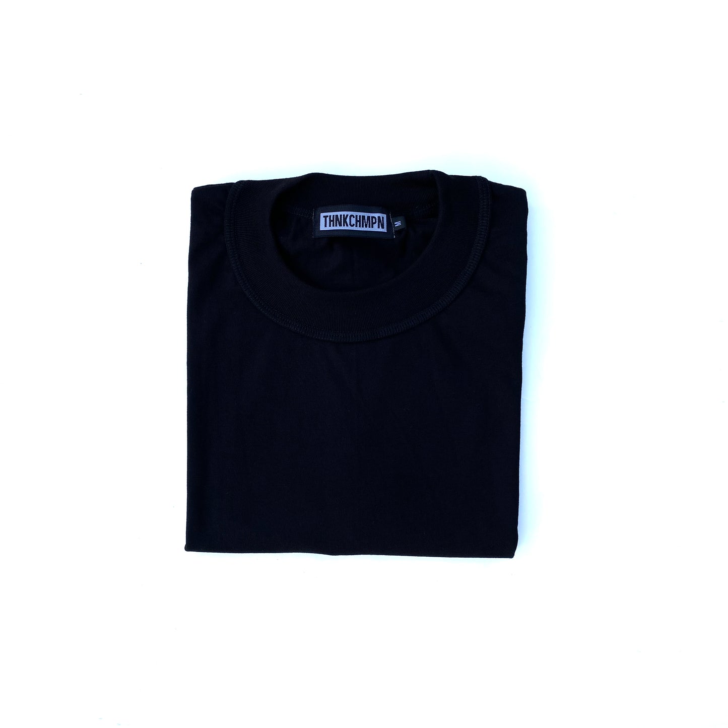 JET BLACK | ELEVATED MOCK NECK | SHORT SLEEVE TEE